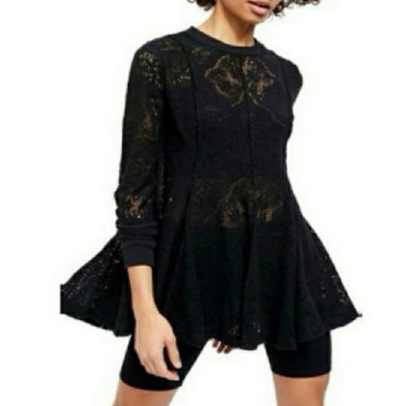 Free People Black Lace Tunic - Picture 16 of 16